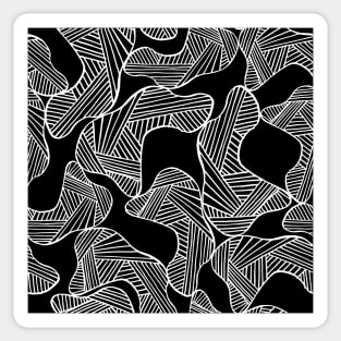 Abstract Lines And Soft Colors Sticker